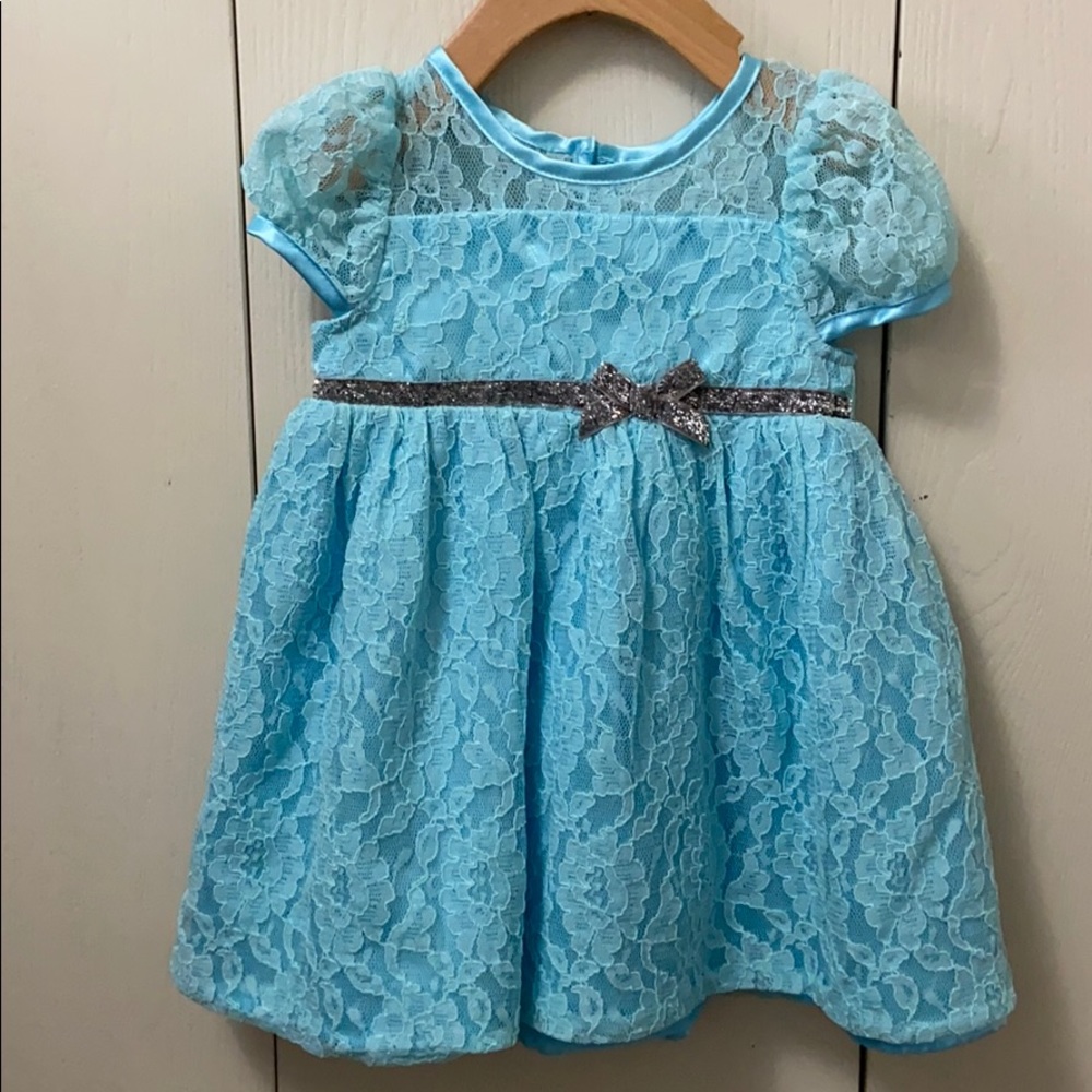 George Blue Lace Special Occasion Dress